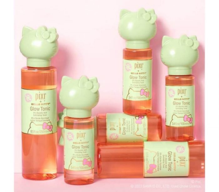 Pixi + Hello Kitty Glow Tonic Glycolic Acid Exfoliating Toners