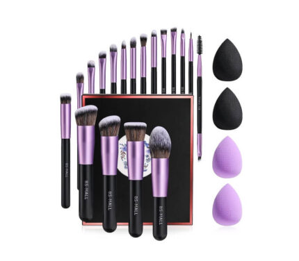 BS-MALL Makeup Brushes Premium Makeup 18 Pcs Brush Set with-4 Pcs Makeup sponge Set