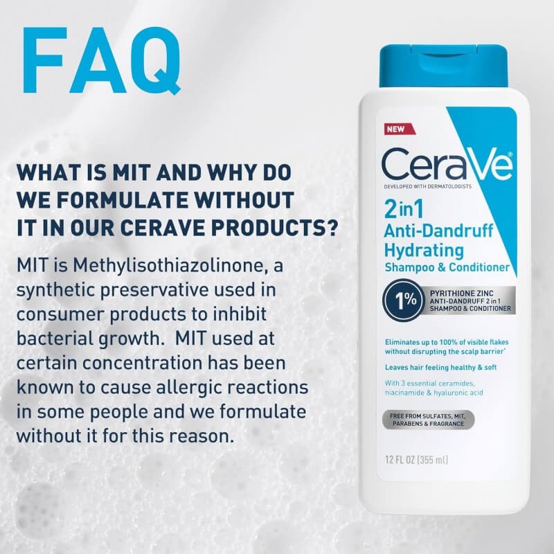 CeraVe 2 In 1 Hydrating Anti Dandruff Shampoo And Conditioner 4 CeraVe 2In1 Hydrating Anti Dandruff - Image 4