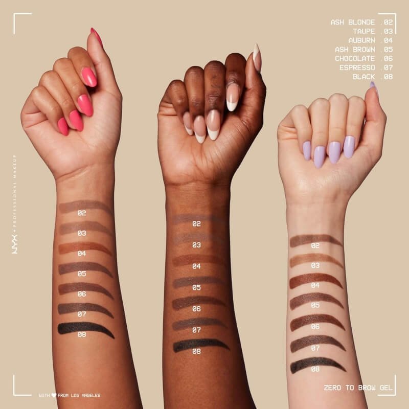 NYX PROFESSIONAL MAKEUP Zero to Brow Longwear Eyebrow Gel 4 NYX PROFESSIONAL MAKEUP Zero to Brow Longwear Eyebrow Gel - Image 4