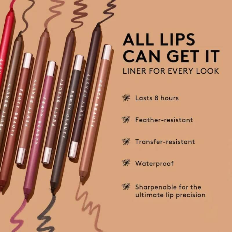 Fenty Beauty by Rihanna Trace'd Out Longwear Waterproof Pencil Lip Liner 7 Fenty Beauty by Rihanna Trace'd Out Longwear Waterproof Pencil Lip Liner - Image 7