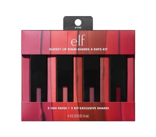 E.l.f. Glossy Lip Stain Shades 4 Days Kit