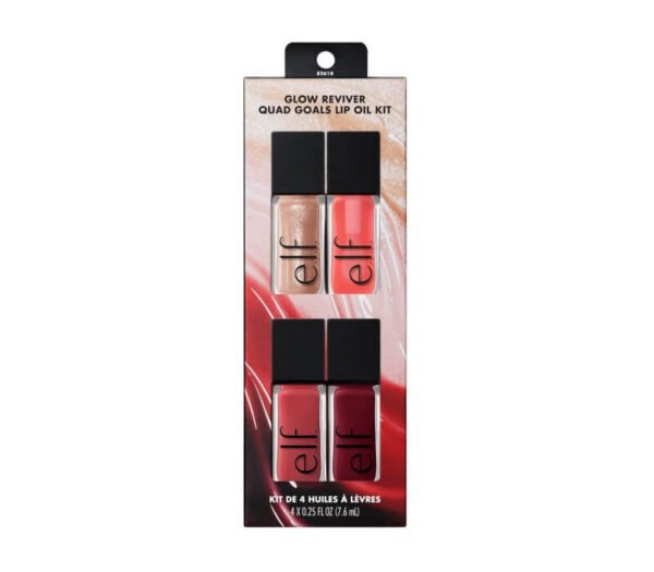 E.l.f. Glow Reviver Quad Goals Lip Oil Kit
