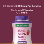 Nature's Bounty Optimal Solutions Advanced Hair, Skin, Nails, 2X Biotin - Image 3